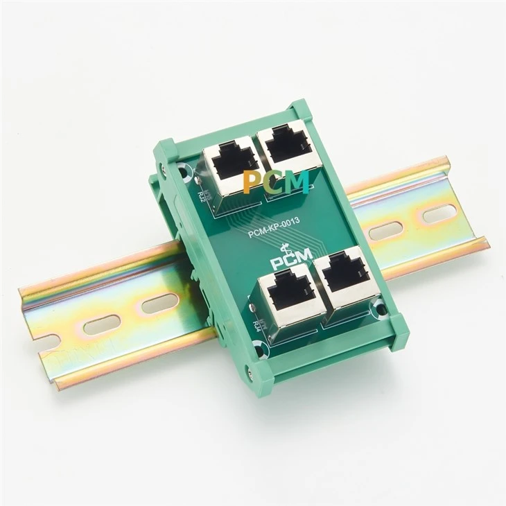 RJ45 8P8C 4-Way DIN Rail Mount Module suppliers
