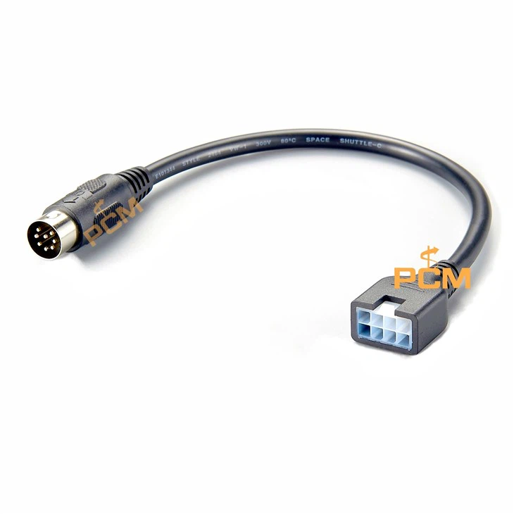 8 circuits en tête verticale mini-fit vers le câble DIN 8 broches