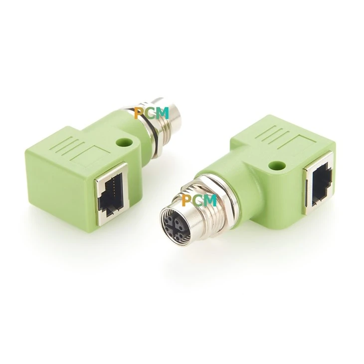 M12 X-coded To RJ45 For Electrical Cabinet