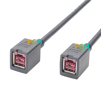 Câble USB femelle à femelle alimenté par 24 V pour système POS
