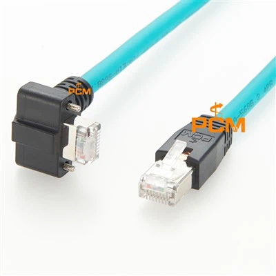 Câble de caméra de vision Gige RJ45 à pêche vers le bas