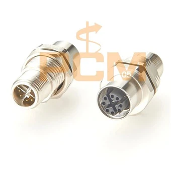 Cloison de panneau de traversée industrielle M12 X Code 8 broches M-F