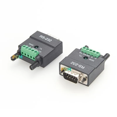 Rs232 db9 mâle à rs485 ttl 2- dans l'adaptateur de convertisseur -1
