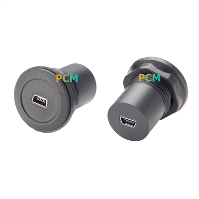 Connecteur USB Mini B Jack vers Jack pour montage sur panneau